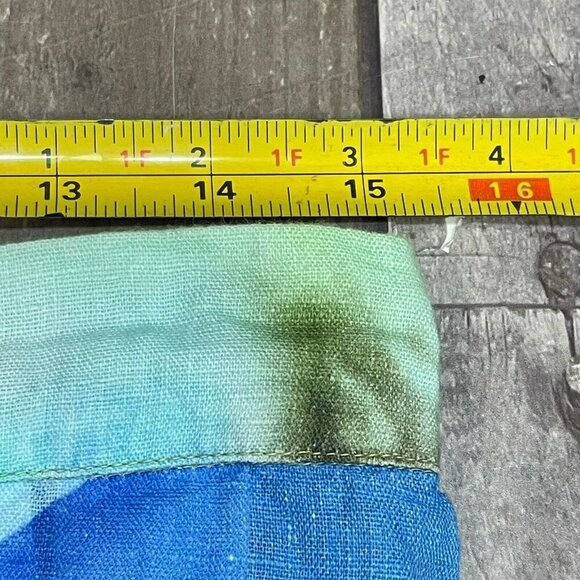 120% Lino Linen Floral Wide-Leg Pull-On Pants Size 44 / US M Summer Resort Beach - Picture 10 of 15